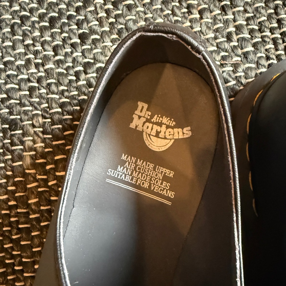 Dr. Martens Black Vegan Low Top Oxfords - Picture 4 of 7